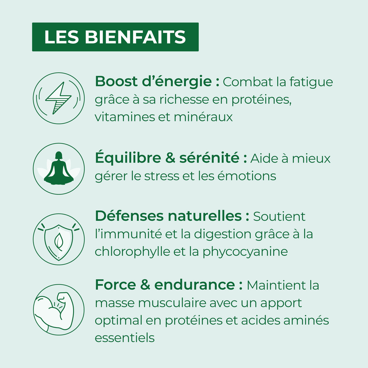Pilulier de 200 gélules de spiruline origine Earthrise vegan