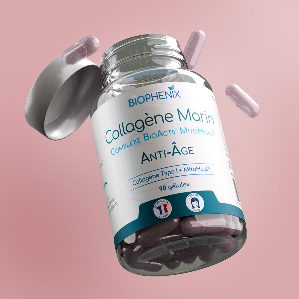 Pilulier de 90 gélules de Collagene marin