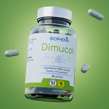 Pilulier de 60 gélules de complément alimentaire naturel Dimucol