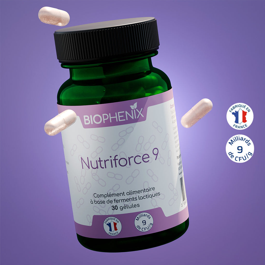 Pilulier de 30 gélules de probiotiques pour aider à lutter contre l'intolérance au glucose