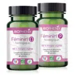 2 Piluliers de 60 gélules de complément alimentaire naturel, oestrogène naturel biologique pour favoriser l’équilibre hormonal