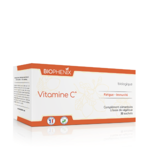 Boite de 30 sachets poudre de vitamine C naturelle biologique vegan