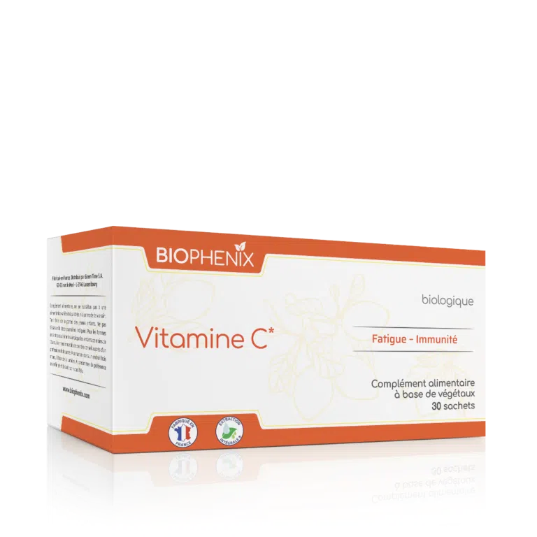 Boite de 30 sachets poudre de vitamine C naturelle biologique vegan